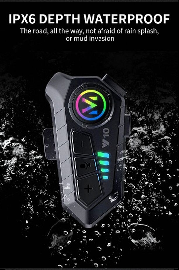 Y10 Kask Kulaklık Bluetooth Motosiklet Kulaklık 5,3 Bluetooth Intercom Motorsiklet Kulaklık - 5