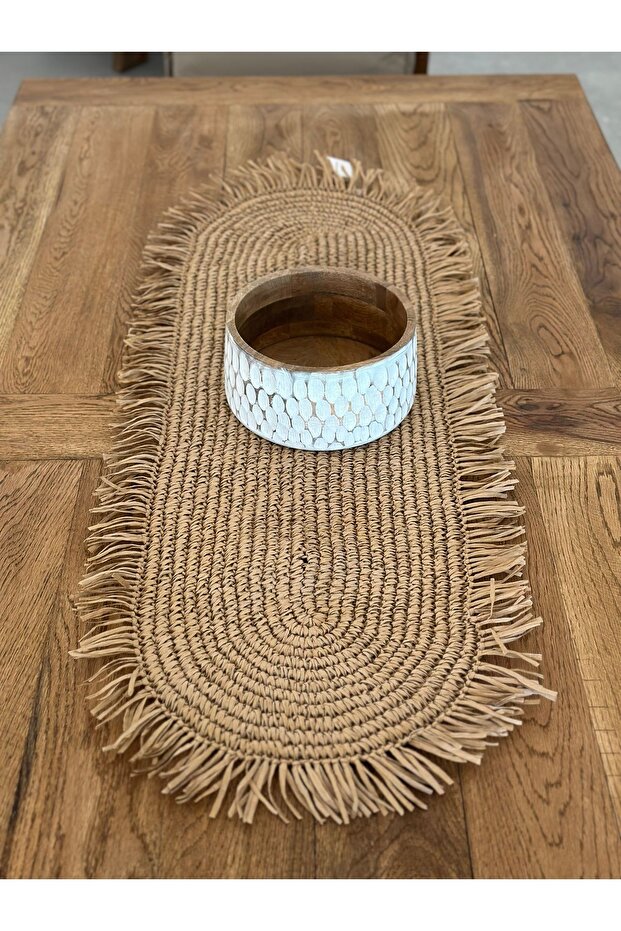 Sooboho Dekoratif Hasır Runner - 1