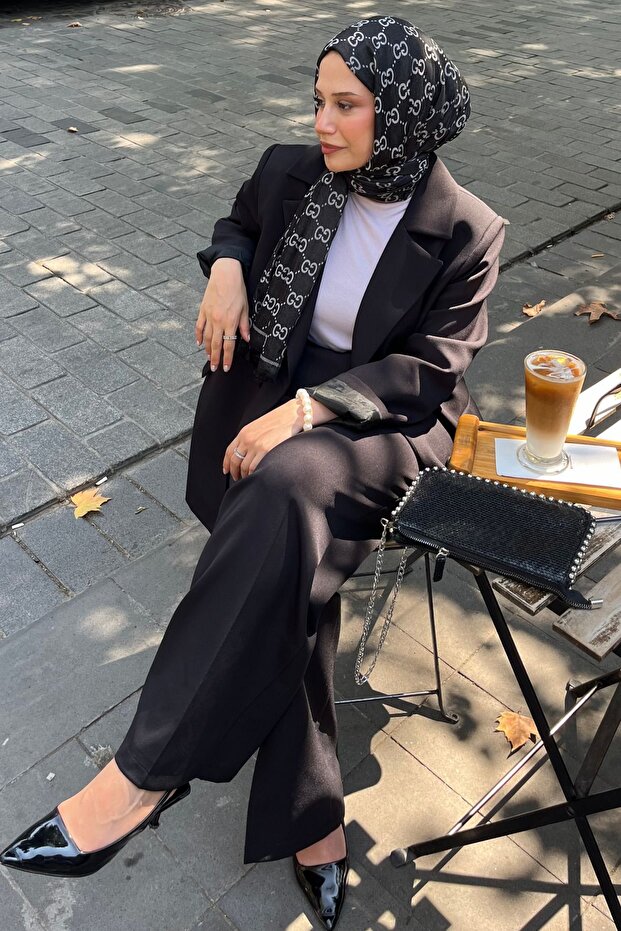 Oversize Blazer Takım - 3