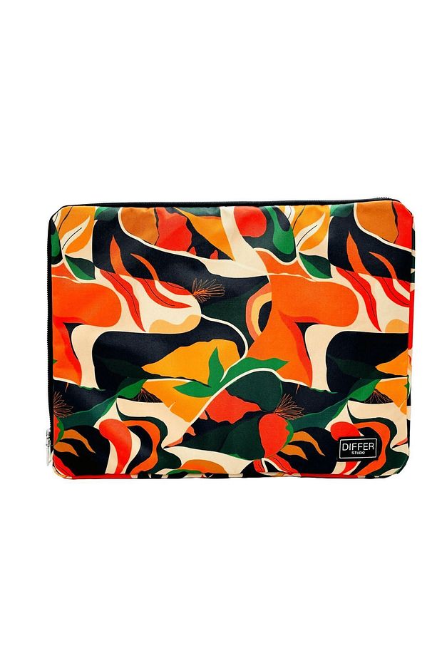 15-15.6'' Inç Turuncu Soyut Desen Unisex Su Geçirmez Laptop/macbook/notebook Kılıfı/çantası - 4