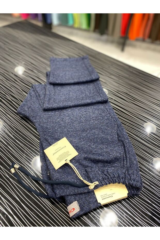 YÜN KLASİK BELDEN LASTİKLİ KIŞLIK PANTOLON - 1