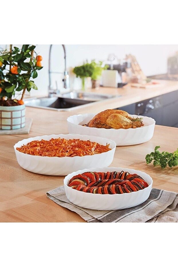 Opal Oven Container 22x16 Airfryer Container Pasta Pastry Tray Cake Mold Microwave Container Service Container