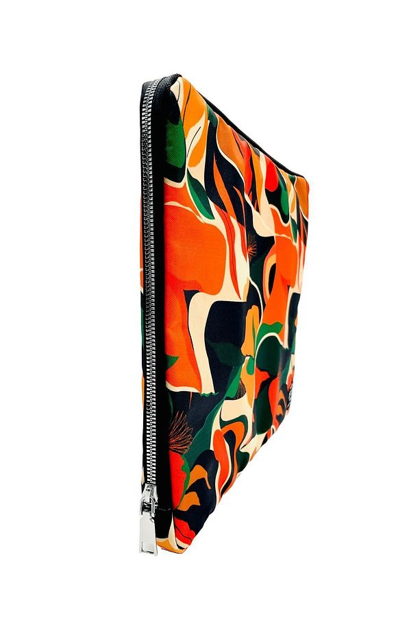 15-15.6'' Inç Turuncu Soyut Desen Unisex Su Geçirmez Laptop/macbook/notebook Kılıfı/çantası - 5