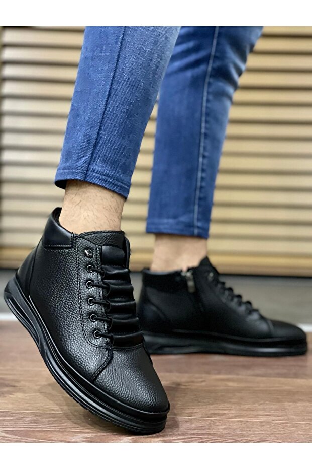 Victor Garantált férfi téli fűzős cipzáras csizma - 6