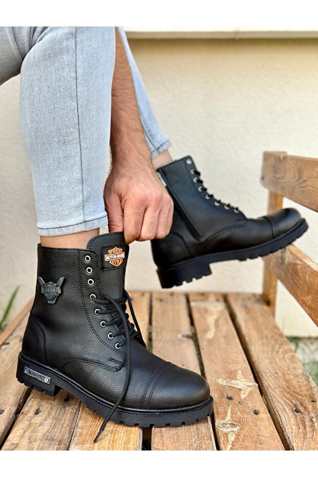 Peu Guaranteed Rubber Sturdy Flexible Winter Water and Cold Proof Men's Lace-Up Boots