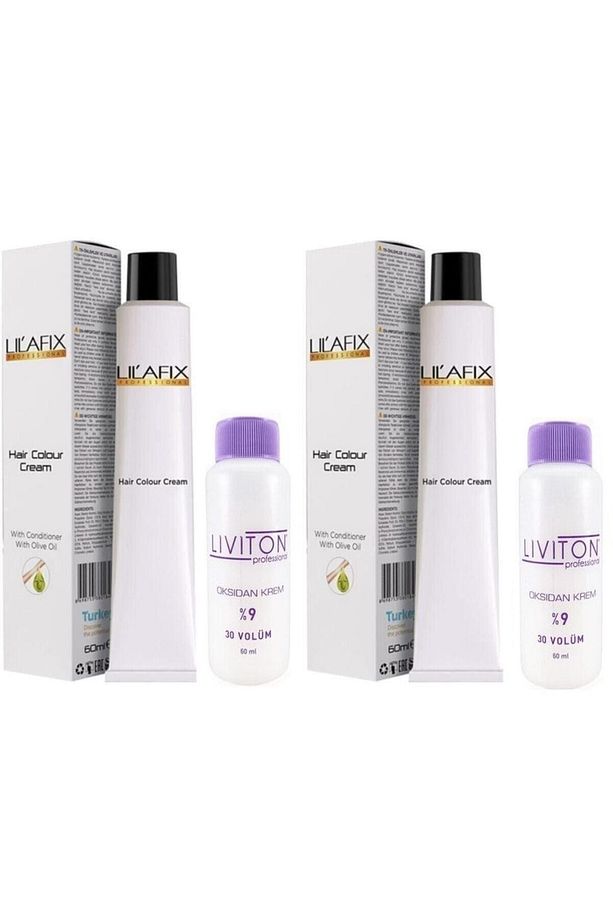 8/11 Yoğun Küllü Açık Kumral ( 2 Adet ) Liviton 30 Volüm Oksidan 60 Ml. ( 2 Adet ) - 1