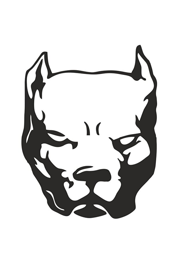 Pitbull Dog Sticker 00435 10x7.5 Cm