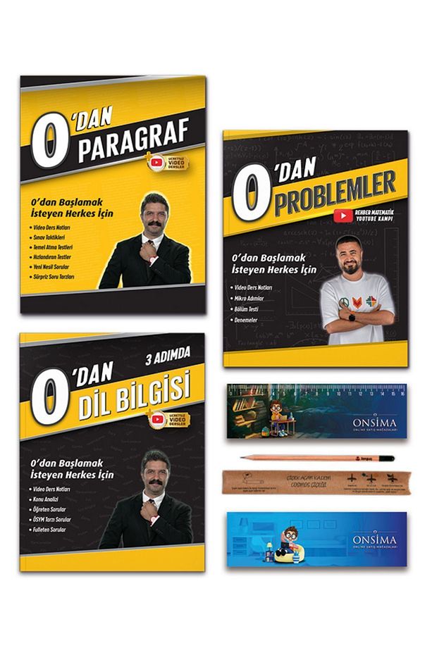 0 dan Dil Bilgisi - 0 dan Problemler - 0 dan Paragraf Set 3 Kitap - 1