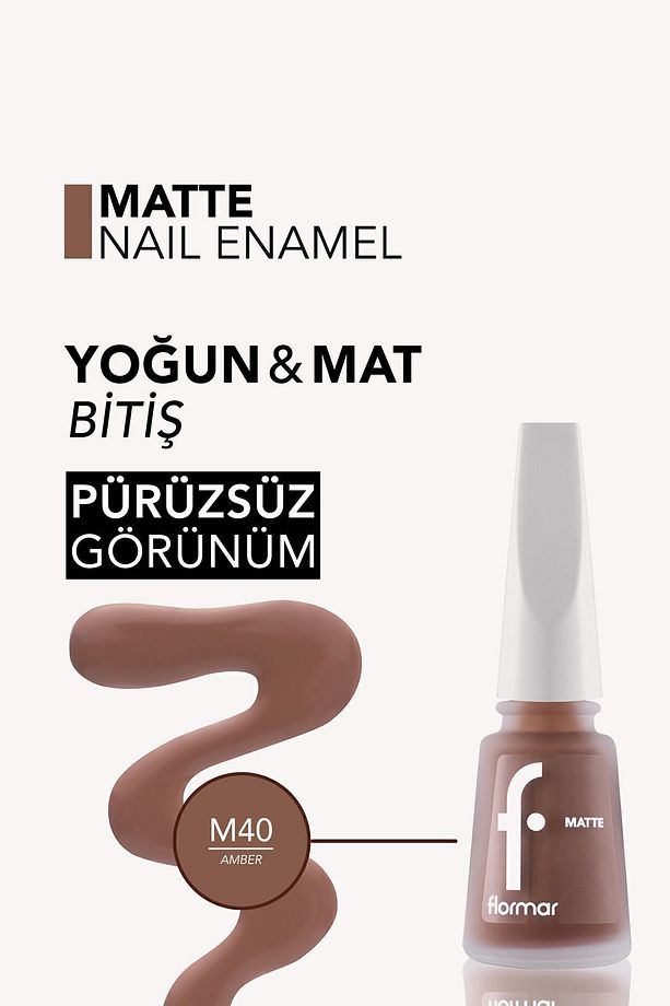 Oje - Matte Nail Enamel M40 Amber 34000004-m40 - 4