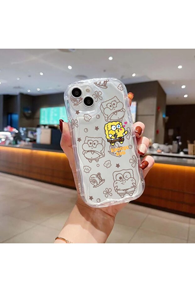 حافظة آيفون 14 بلس - 15 بلس متوافقة مع حافظة سيليكون ناعمة وشفافة مقاومة للصدمات من السيليكون - 1