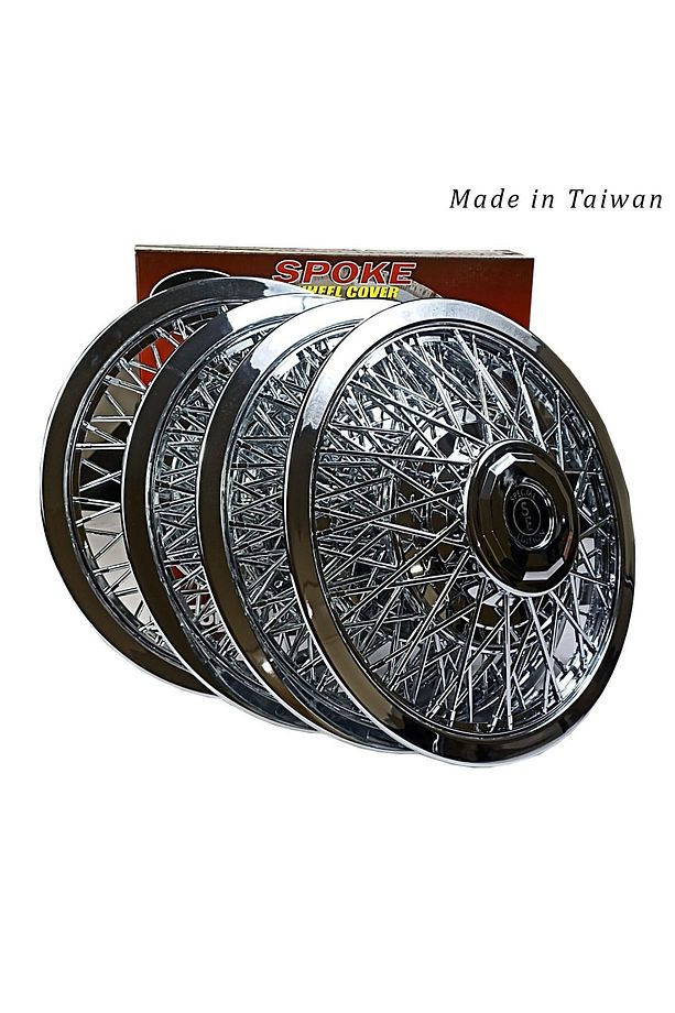 Telli Jant Kapağı 13inc Abs Telli Paslanmaz Krom Kaplama 4 Adet Fiyatıdır Made in Taiwan - 1