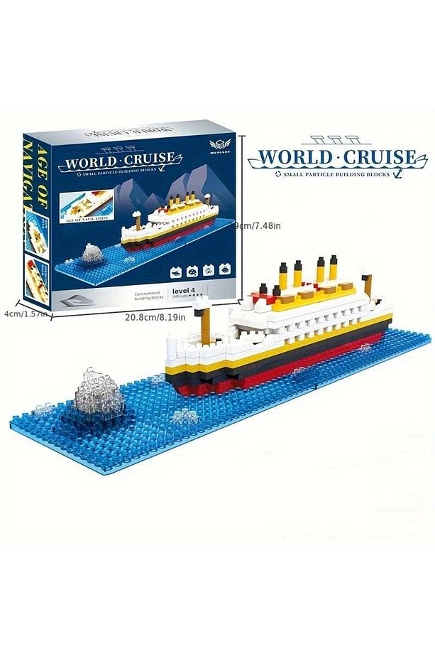 Titanic 3d Lego Buldıng Blocks 620 Parça 12 Yaş Puzzle Tekne Gemi Hediye - 1