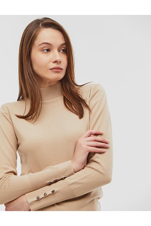 Basic Triko Bluz Taş - 1