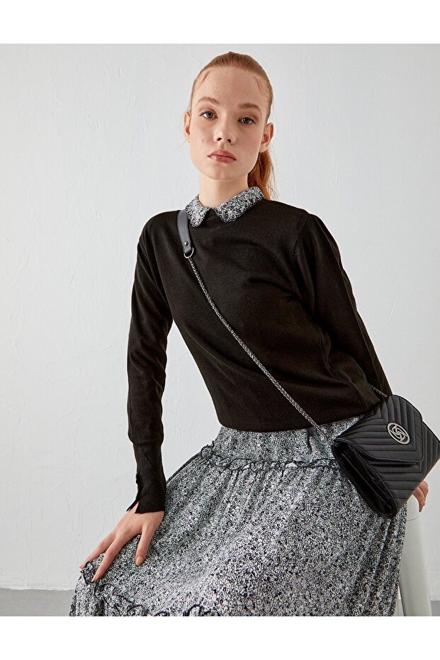 Sıfır Yaka Triko Bluz Sz-trk02 - 3