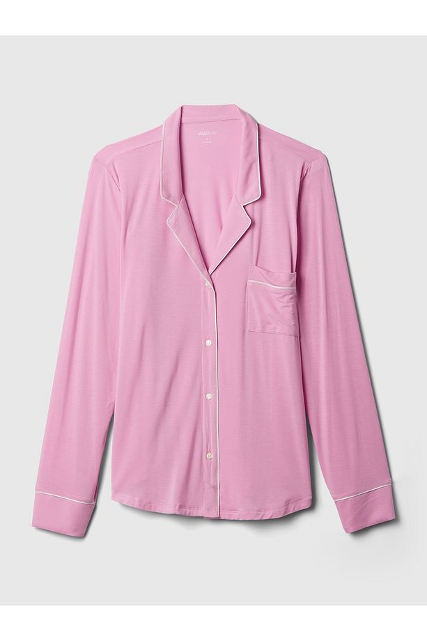 Kadın Pembe Modal Pijama Üstü - 2