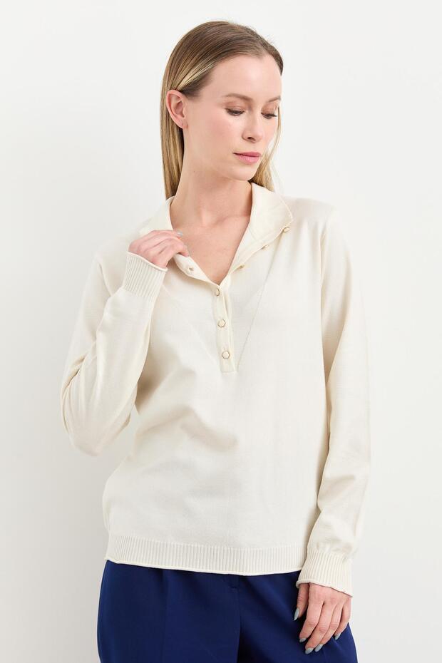 Yarım Balıkçı Bluz Kemik - 3