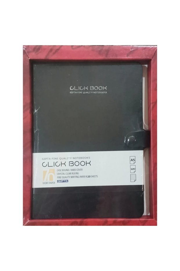 GIPTA CLICK BOOK - دفتر ملاحظات مخطط A5 120YP بغطاء صلب