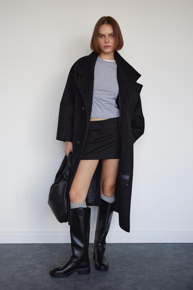 Gri Basic Pamuklu Slim Fit Tişört - 4