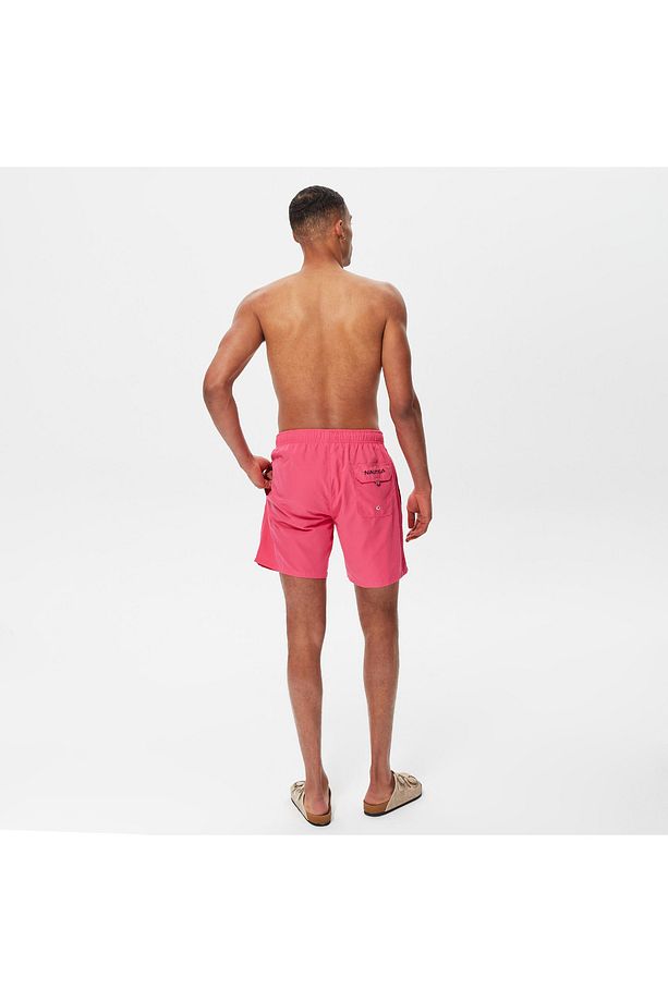 Erkek Pembe Regular Fit Deniz Şortu - 2