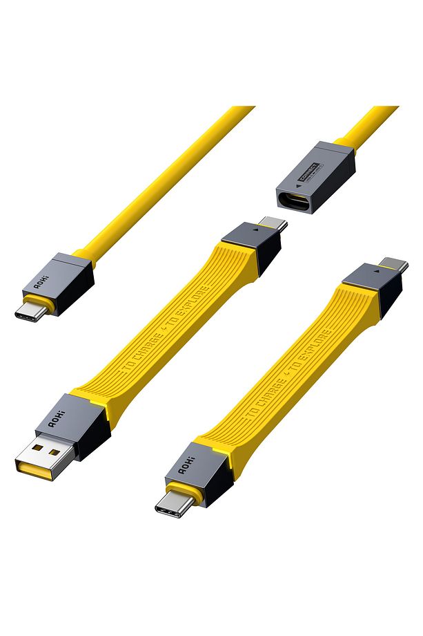 The Future 4-in-1 Type-c To Type-c 240w 40gbps Pd3.1 Usb4 8k Süper Hızlı Şarj-data Kablo Seti - 3
