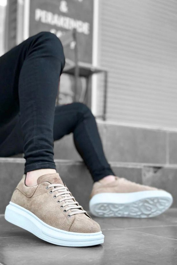 Kalın Taban Bağcıklı Sneaker Tarz Erkek Spor Ayakkabı - 3