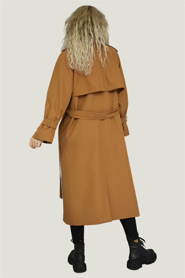 Oversize Uzun Trenç-Taba - 5