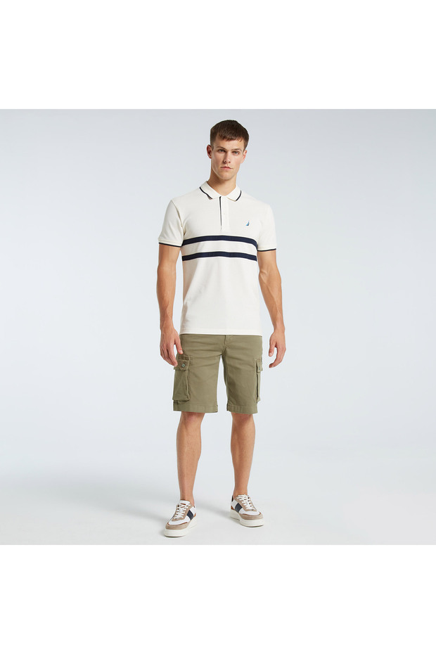 Erkek Yeşil Bermuda Şort - 5