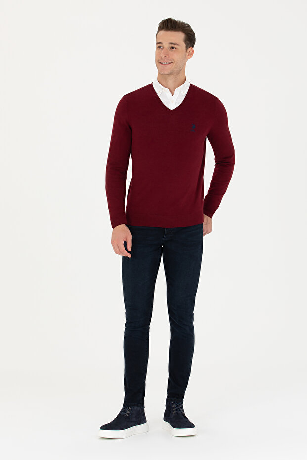 Erkek Bordo Basic Kazak 50269002-VR014 - 4