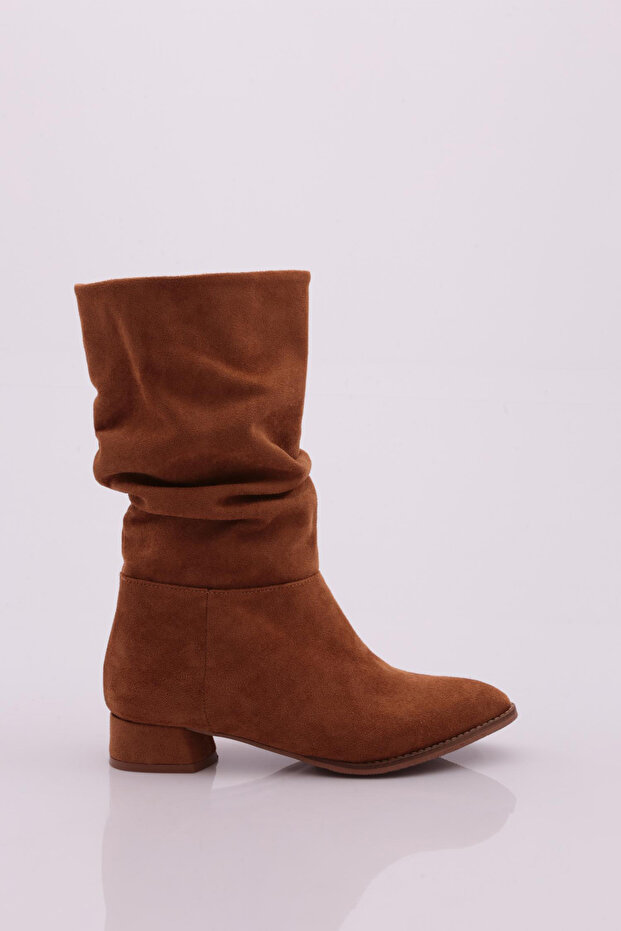 Pm489-k04 22k Tan Suede Women's Boots
