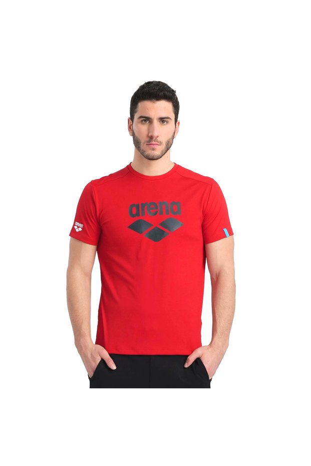 Logo Men's Red Casual Style T-Shirt005337400