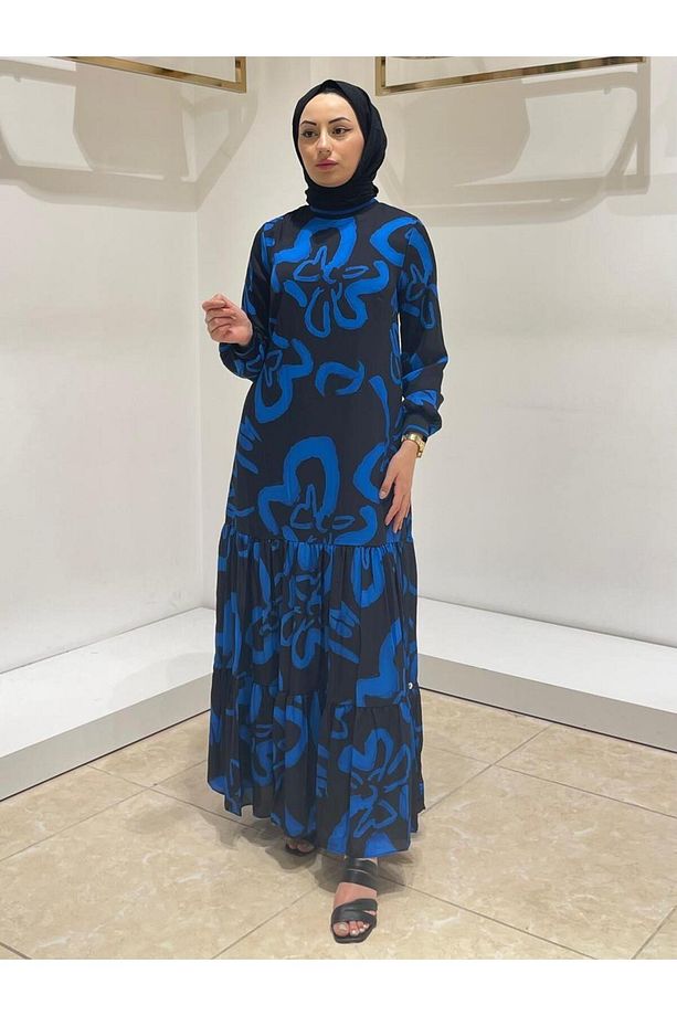 Elbise 12437 Saks - 1