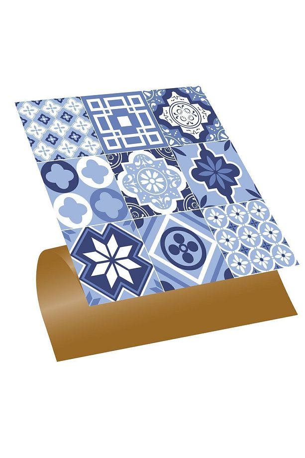 Kendinden Yapışkanlı Yeni Mavilim Desenli Pvc Karo 30x30 Cm (11 ADET) 1m2 - 1