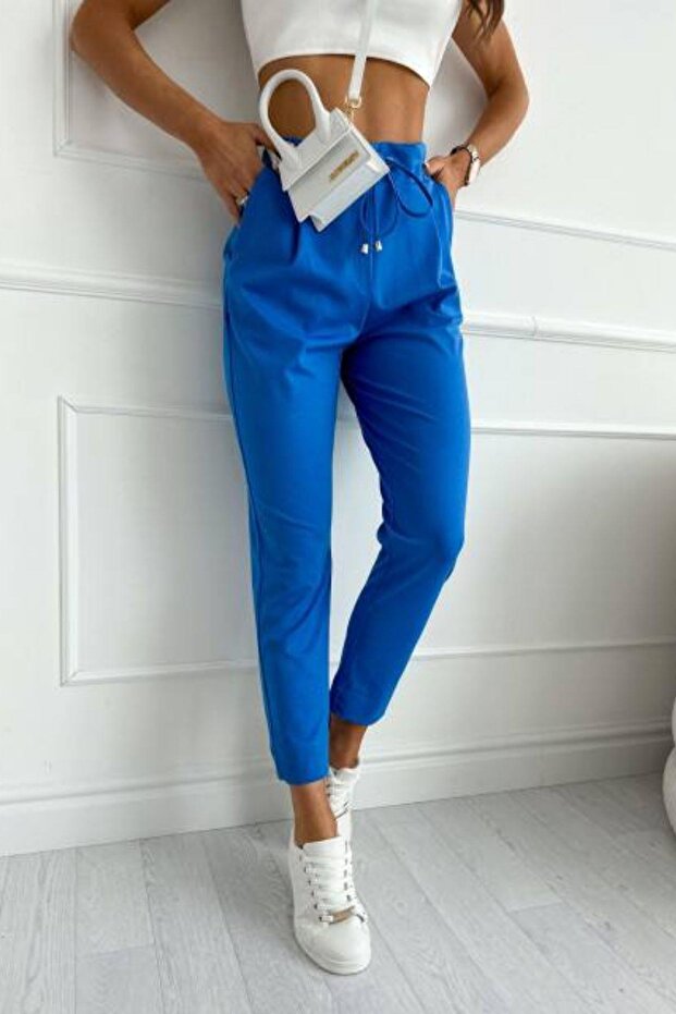 Two-Thread Slim-Fit Pants Saks - 1