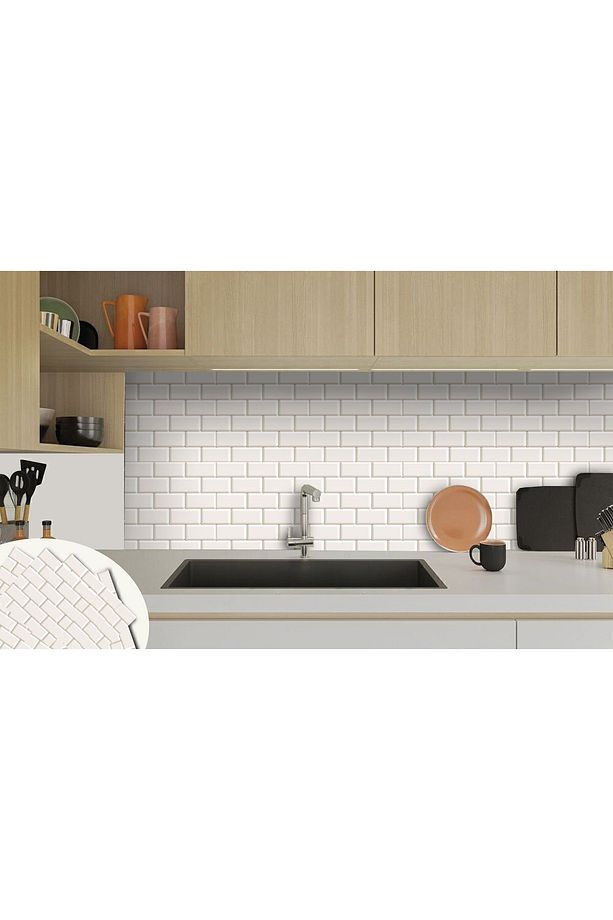 Kendinden Yapışkanlı Kesilebilir Metro Karo Desenli Pvc Karo 30x30 Cm (4 ADET) 0,36 M2 - 6