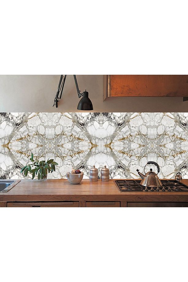 Kendinden Yapışkanlı Taş Mermer Desenli Pvc Panel 41x62 Cm (12 Adet) 3 M² - 4