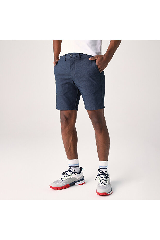 Erkek Slim Fit Lacivert Bermuda Şort - 4