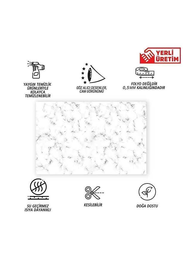 Kendinden Yapışkanlı Granit Mermer Desenli Pvc Panel 41x62 Cm (12 Adet) 3 M² - 3