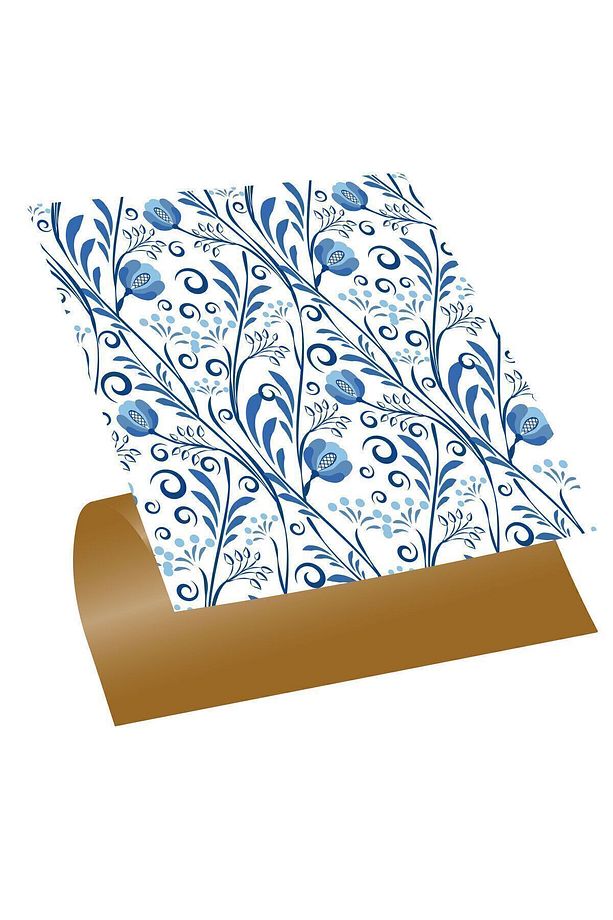 Kendinden Yapışkanlı Mavi Sarmaşık Desenli Pvc Karo 30x30 Cm (11 ADET) 1 M² - 1