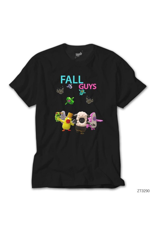 Fall Guys is Falling Black Kids T-Shirt 13-14 Years