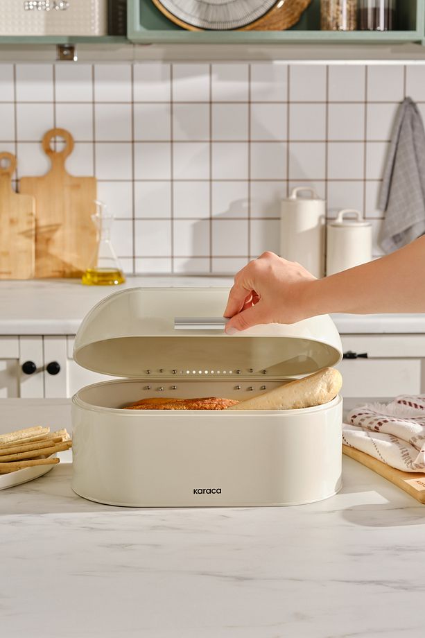 Dustin Ekmek Kutusu Cream - 4