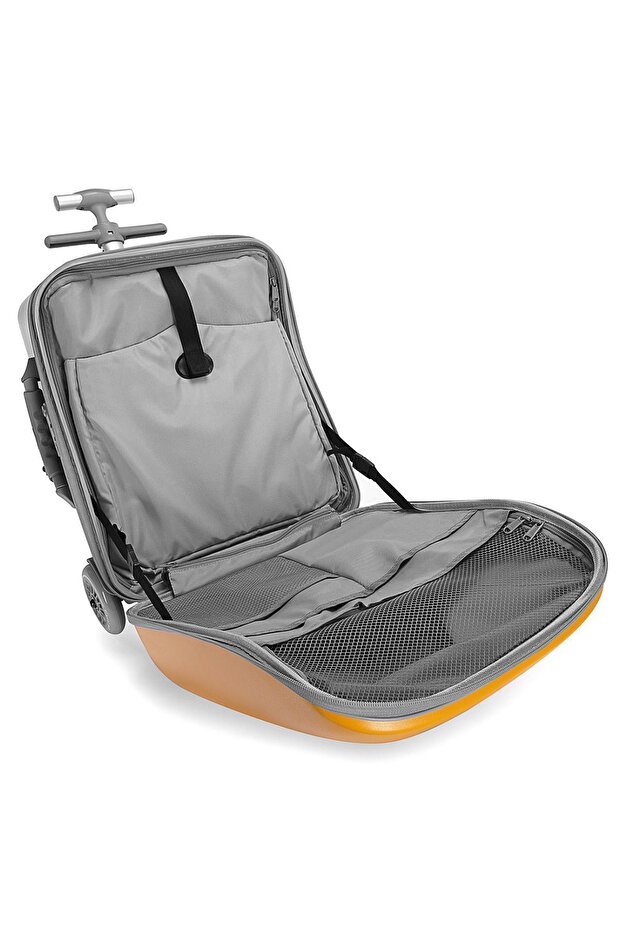 Çocuk Valizi Sevimli Ördek Oturulabilir Sarı Seyahat Bavulu - 3