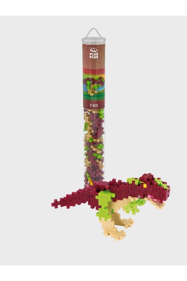 Plus - Plus Minecraft Temalı Silindir Kutuda T - Rex Dinazor Lego Yapı Oyuncağı ( 100 Parça ) 4200 - 4