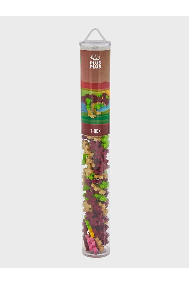 Plus - Plus Minecraft Temalı Silindir Kutuda T - Rex Dinazor Lego Yapı Oyuncağı ( 100 Parça ) 4200 - 5
