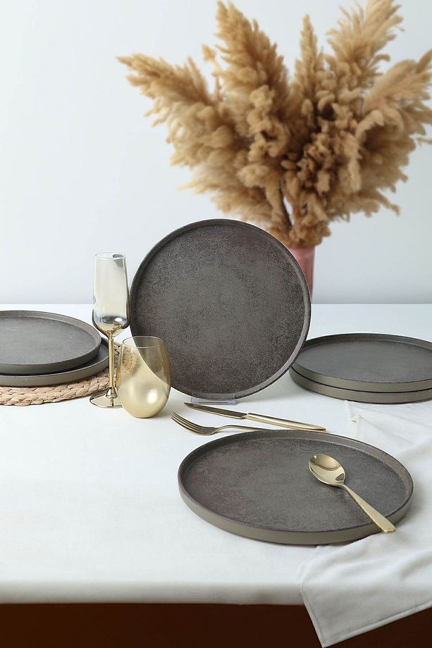Vintage Stackable Servis Tabağı 27 Cm 6 Adet 21724 - 3