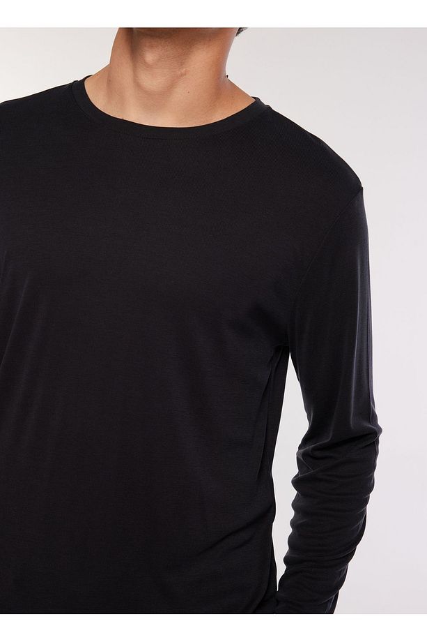 Bisiklet Yaka Düz Antrasit Erkek Sweatshırt F3wm-swt139 - 4
