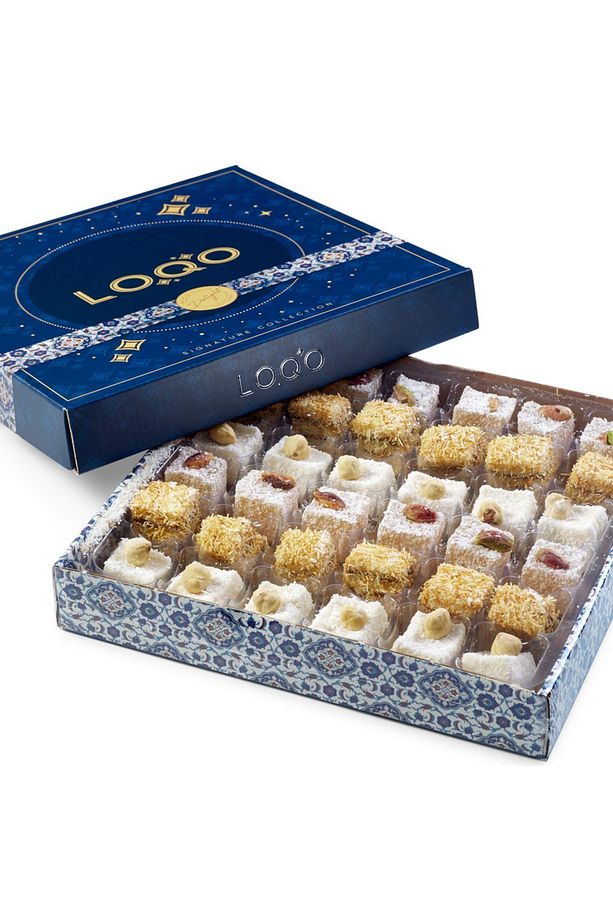 Karışık Kuruyemişli, Çikolatalı, Sultan Hediyelik Kutu Lokum (ÖZEL KUMAŞ ÇANTA HEDİYELİ) Net 500 gr - 3