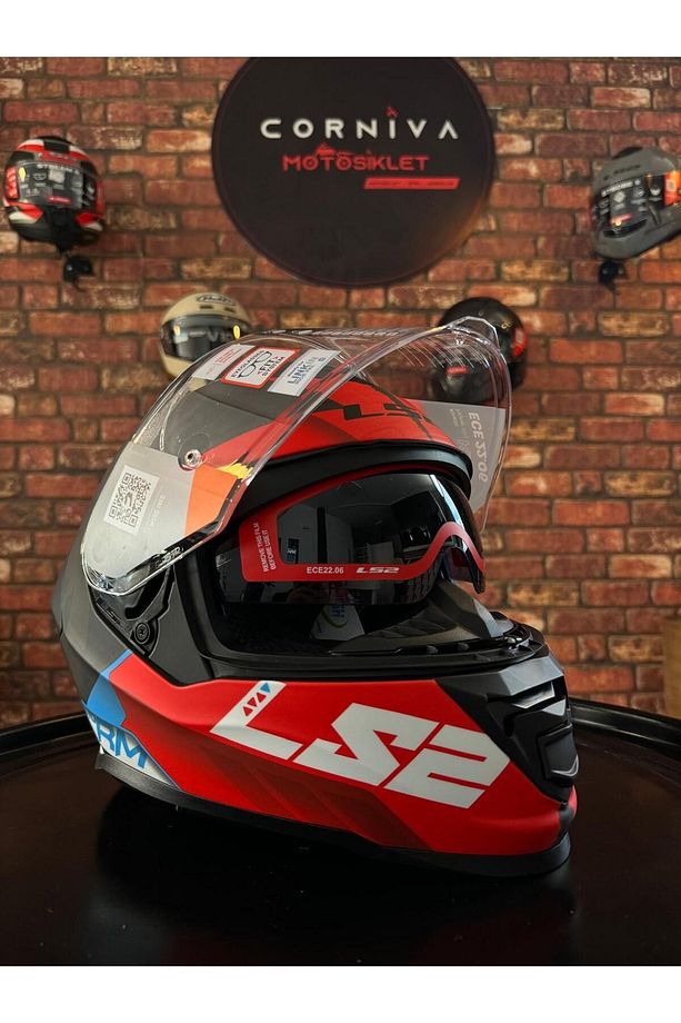 STORM 2 SPRINTER MAT SİYAH-KIRMIZI-TITANIUM KASK - 2