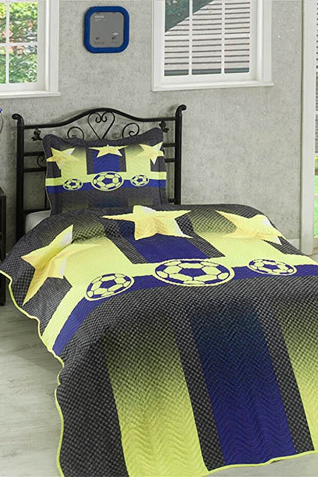 Fanatik Fb Tek Kişilik Kapitone Yatak Örtüsü - 1