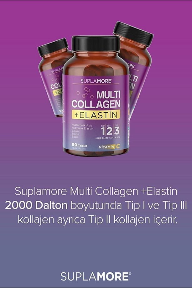 Kolajen Multi Collagen & Elastin Tip1 Tip2 Tip3 Hidrolize Kolajen 90 Tablet. - 4