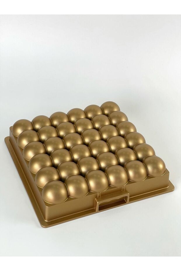 Atom Döküm Kek Kalıbı/gold - 1